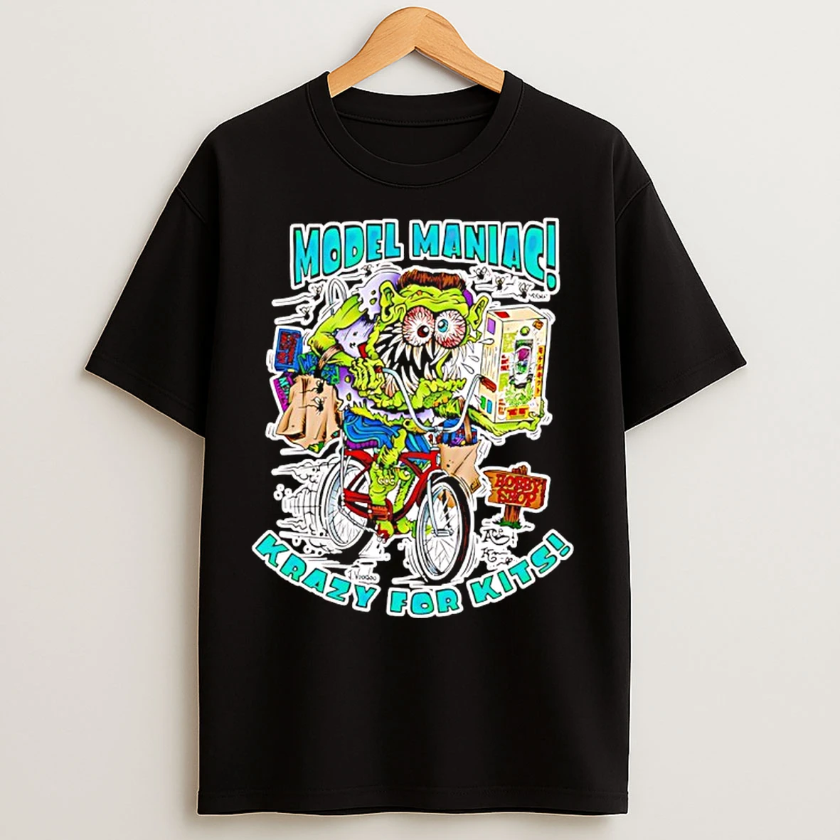 Classic Model Maniac Krazy For Kits Zombie Goat Cartoon T Shirts
