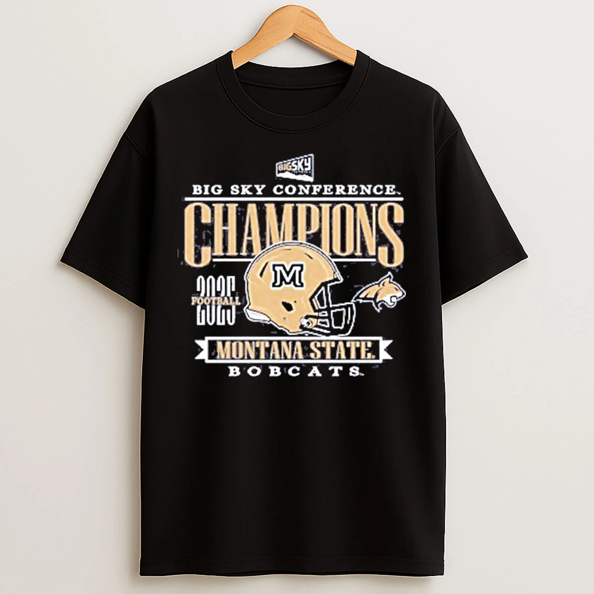 Classic Montana Bobcats 2025 Big Sky Football Conference Champions T Shirts