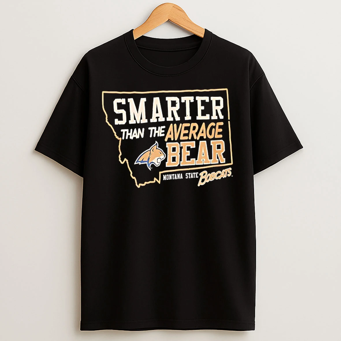 Classic Montana State Bobcats Smarter Than The Average Bear Mascot T Shirts
