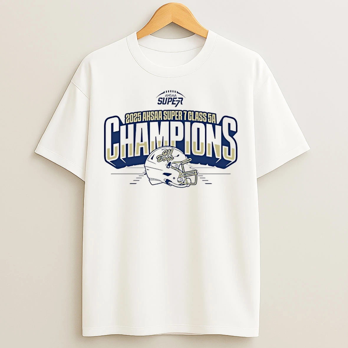 Classic Moody 411 Boys 2025 Ahsaa Super 7 Class 5a State Champions T Shirts
