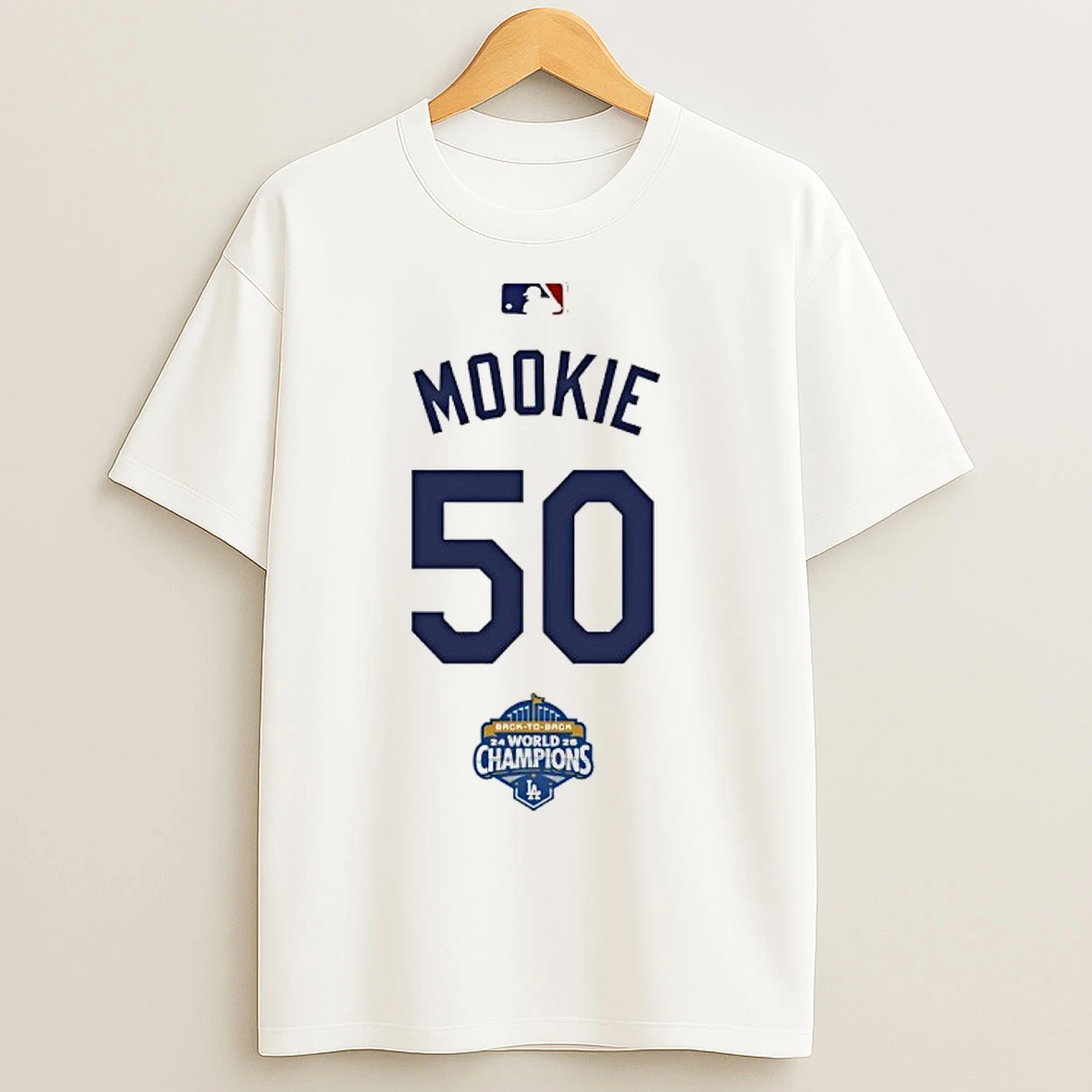 Classic Mookie 50 Back To Back Champs World Champions T Shirts