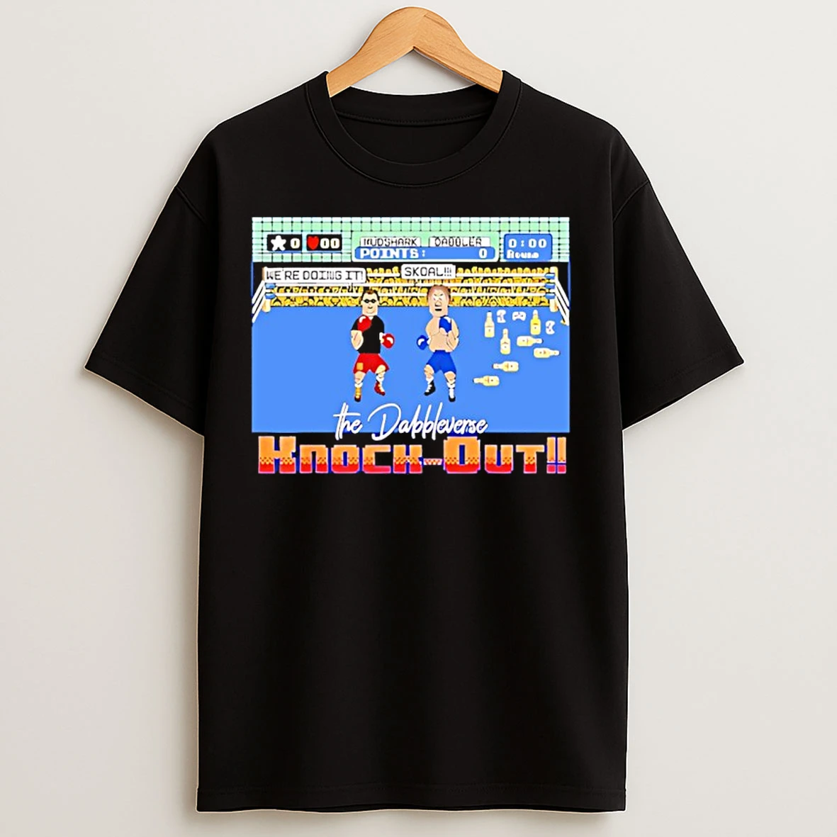 Classic Mudshark Vs Dabbler Dabbleverse Knock Out T Shirts