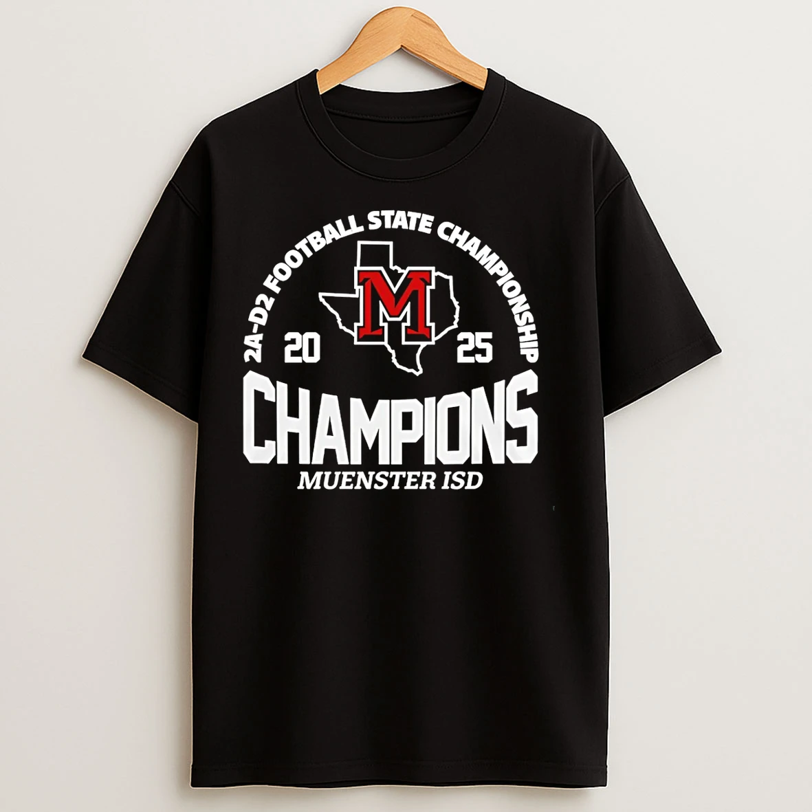 Classic Muenster Isd 2a D2 Football State Champions T Shirts