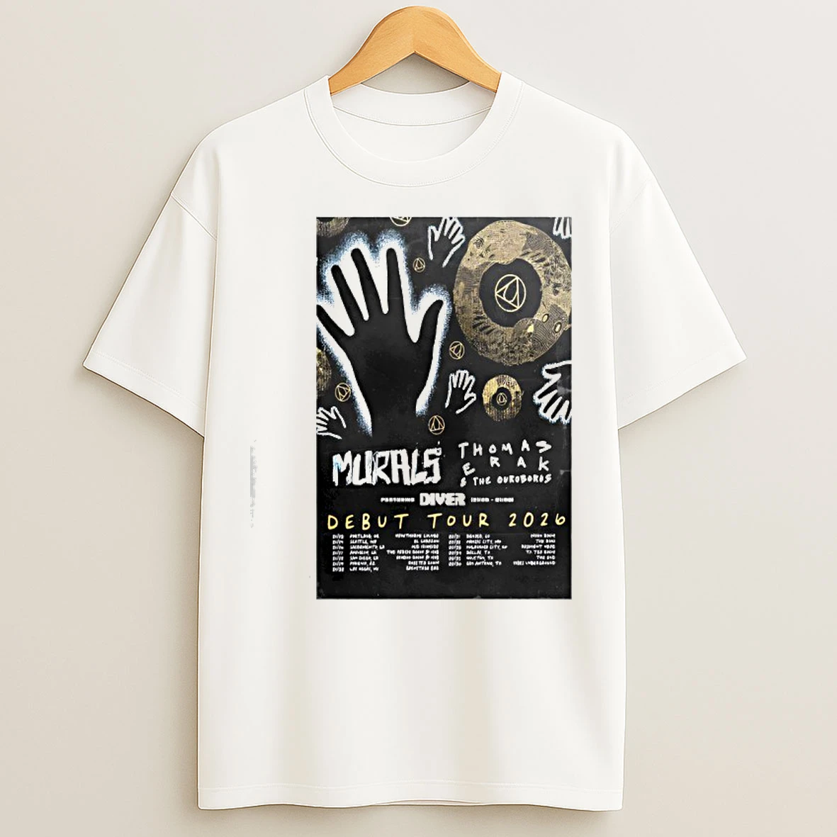 Classic Murals Debut Tour 2026 T Shirts