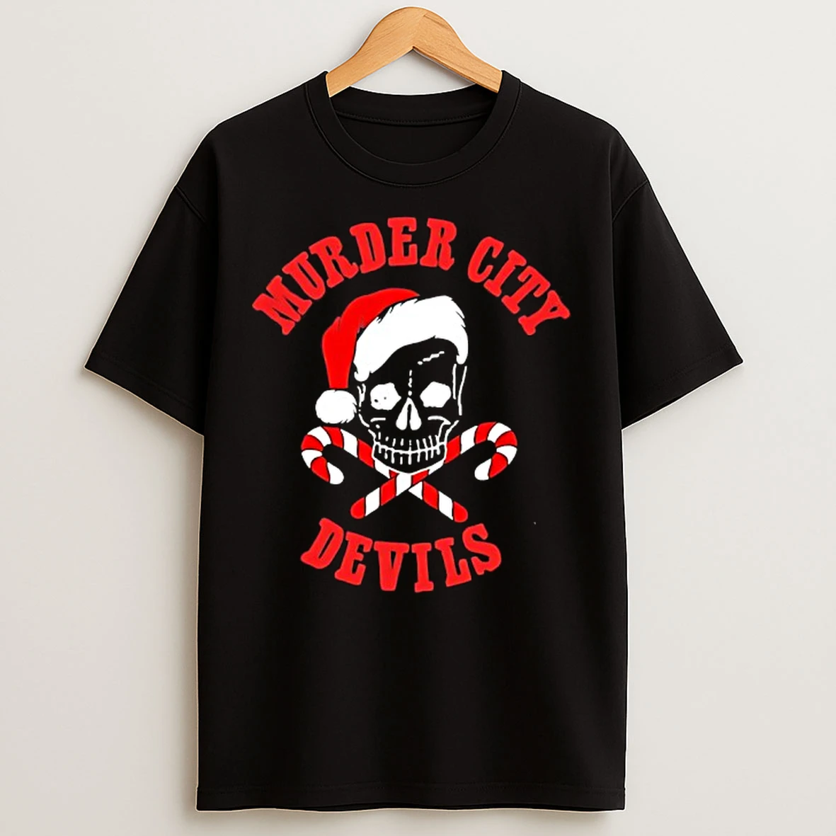 Classic Murder City Devils Skull Santa Claus Hat T Shirts