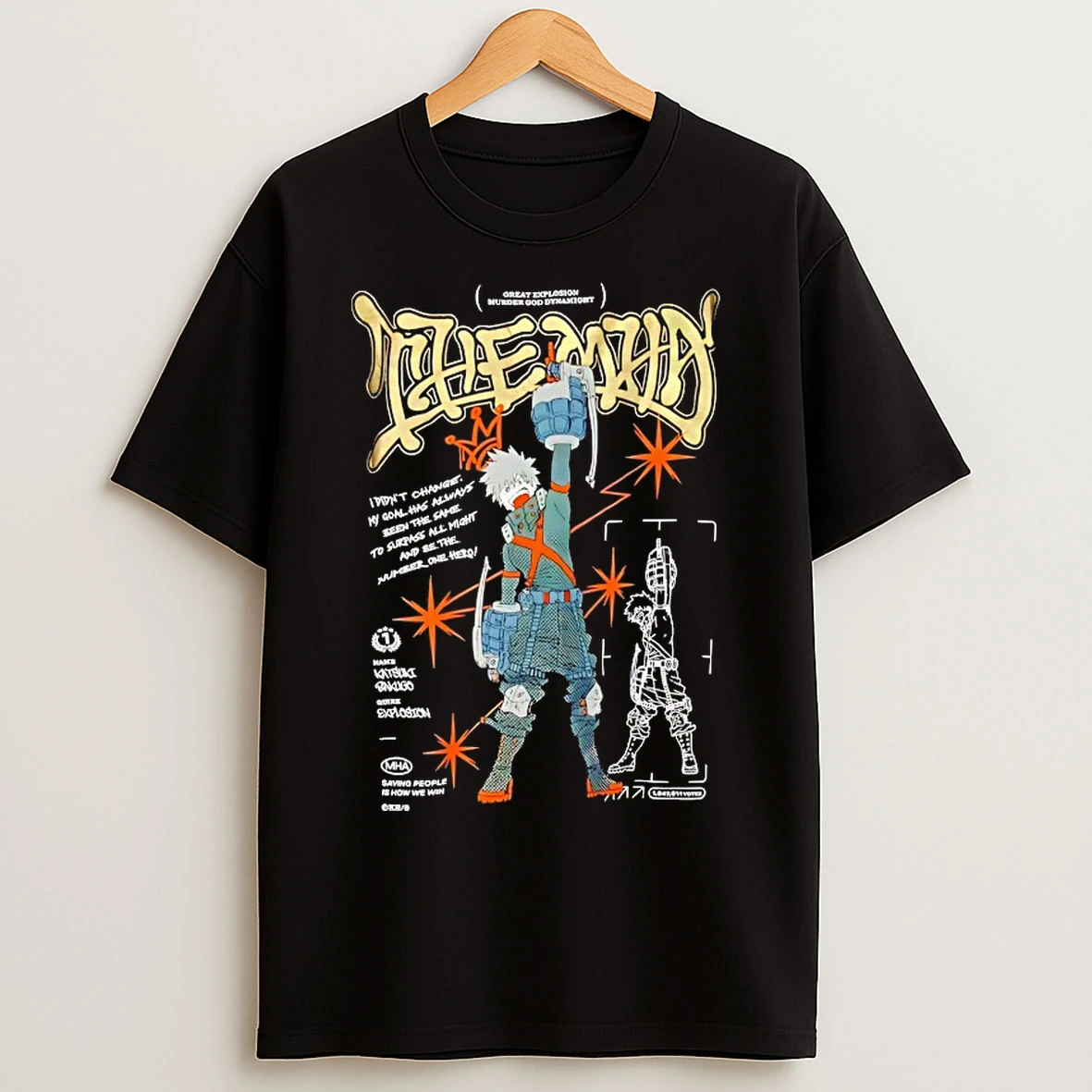 Classic My Hero Academia Katsuki Bakugo The Mha T Shirts