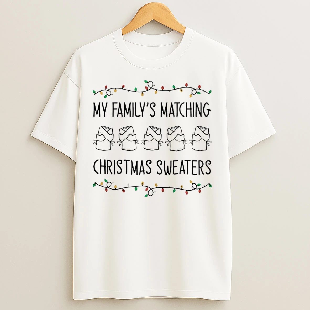 Classic My Familys Matching Christmas T Shirts