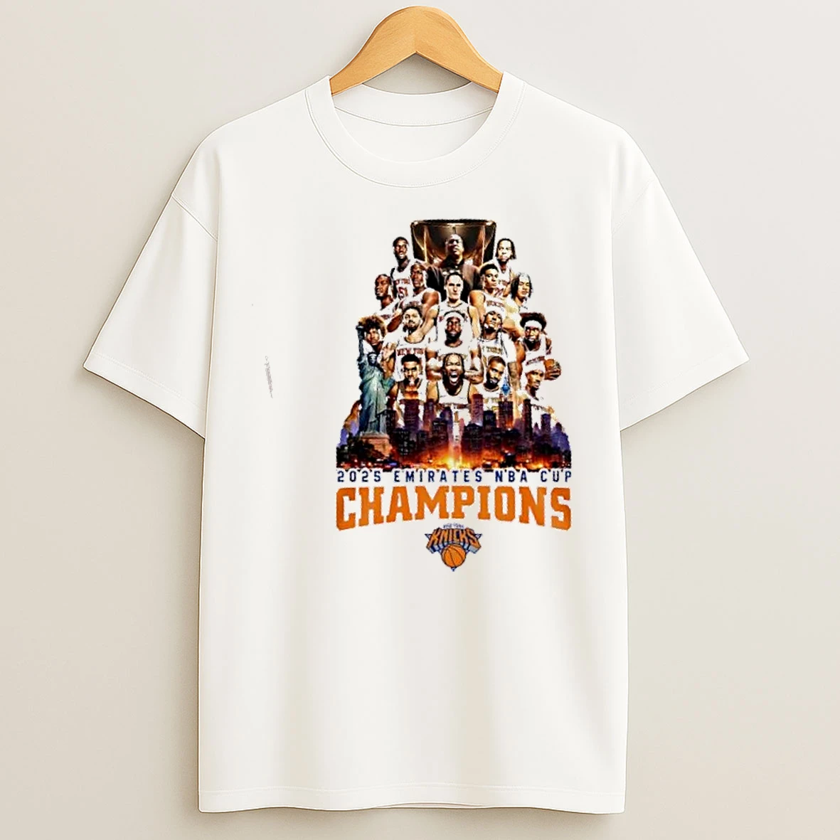 Classic Nba Emirates Cup Champions New York Knicks All Names T Shirts