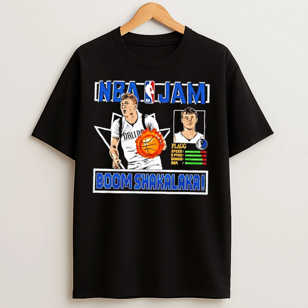 Classic Nba Jam Dallas Mavericks Cooper Flagg Boom Shakalaka T Shirts