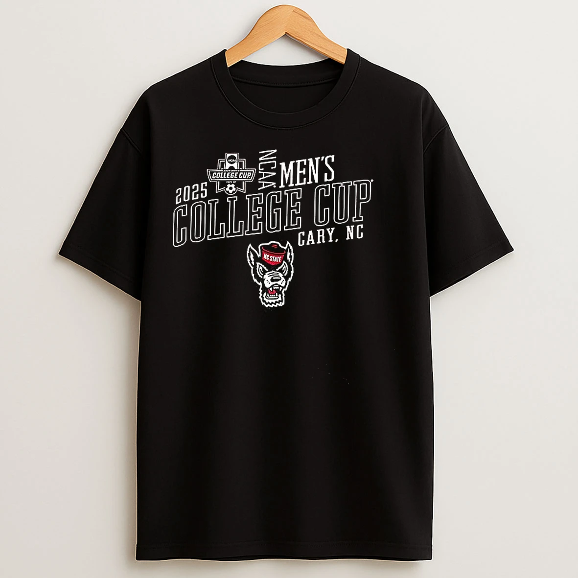 Classic Nc State Wolfpack Ncaa Mens College Cup 2025 Logo T Shirts