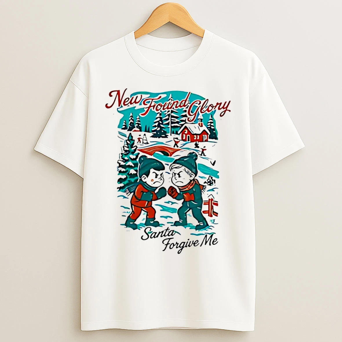 Classic Nfg Santa Forgive Me Cartoon Christmas T Shirts