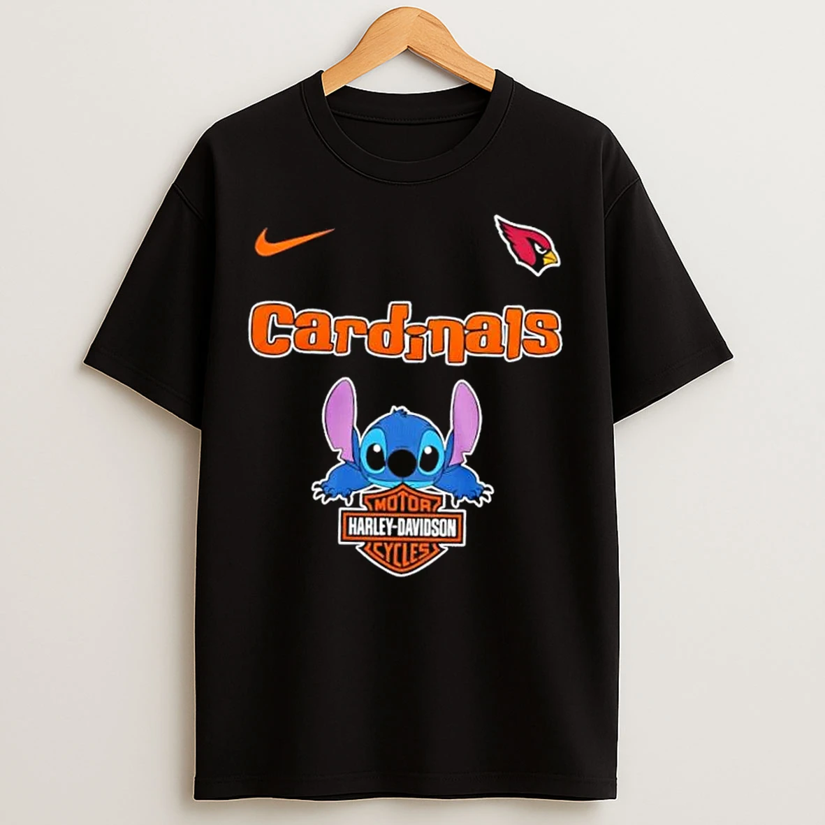 Classic Nfl Arizona Cardinals Stitch Harley Davidson T Shirts