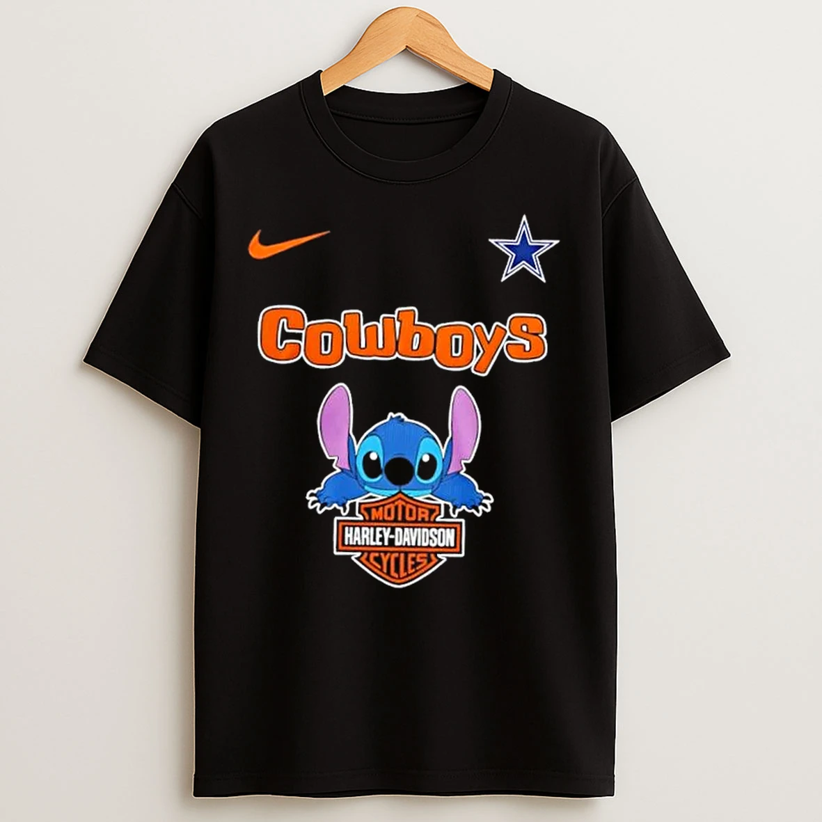 Classic Nfl Dallas Cowboys Stitch Harley Davidson T Shirts