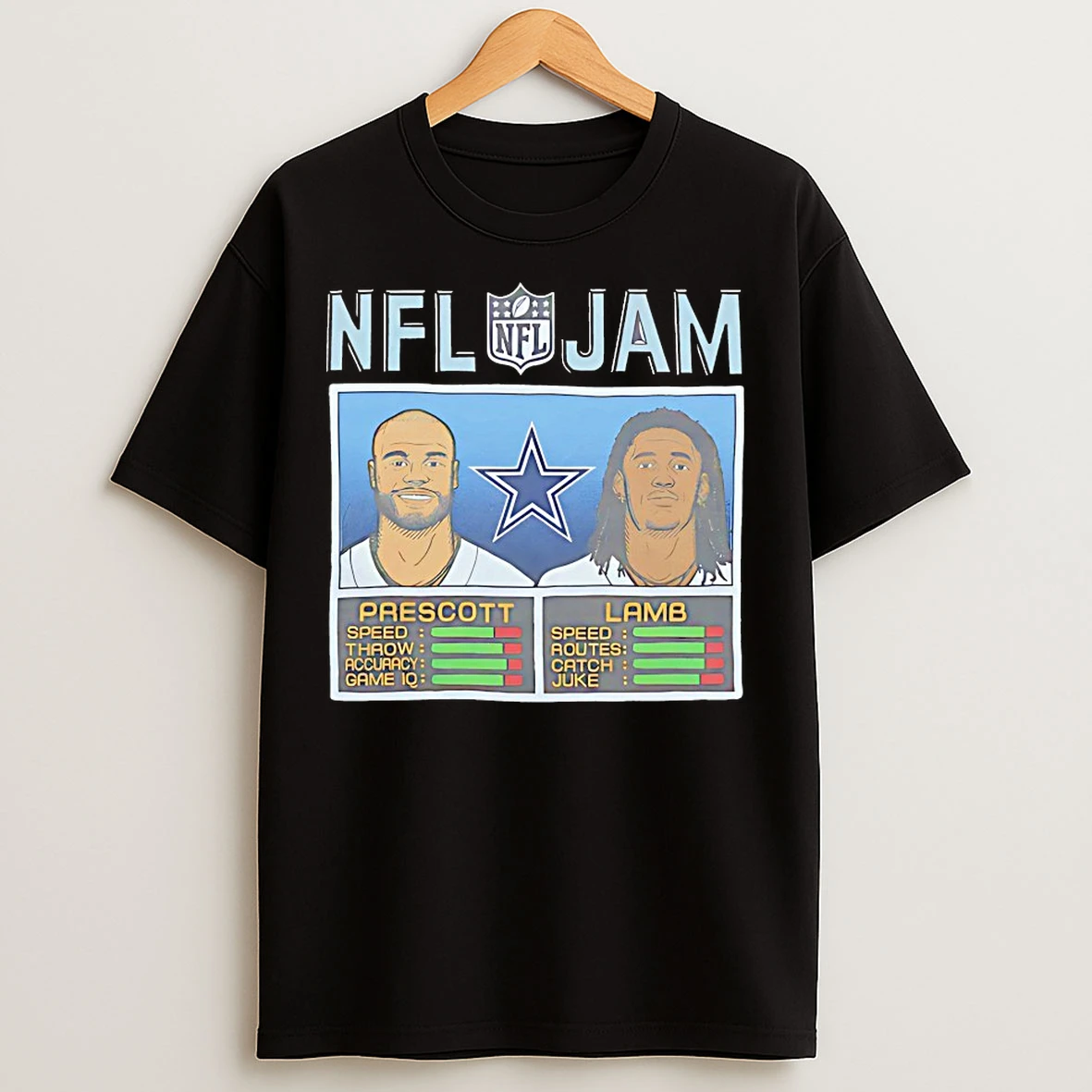 Classic Nfl Jam Cowboys Prescott And Lamb T Shirts