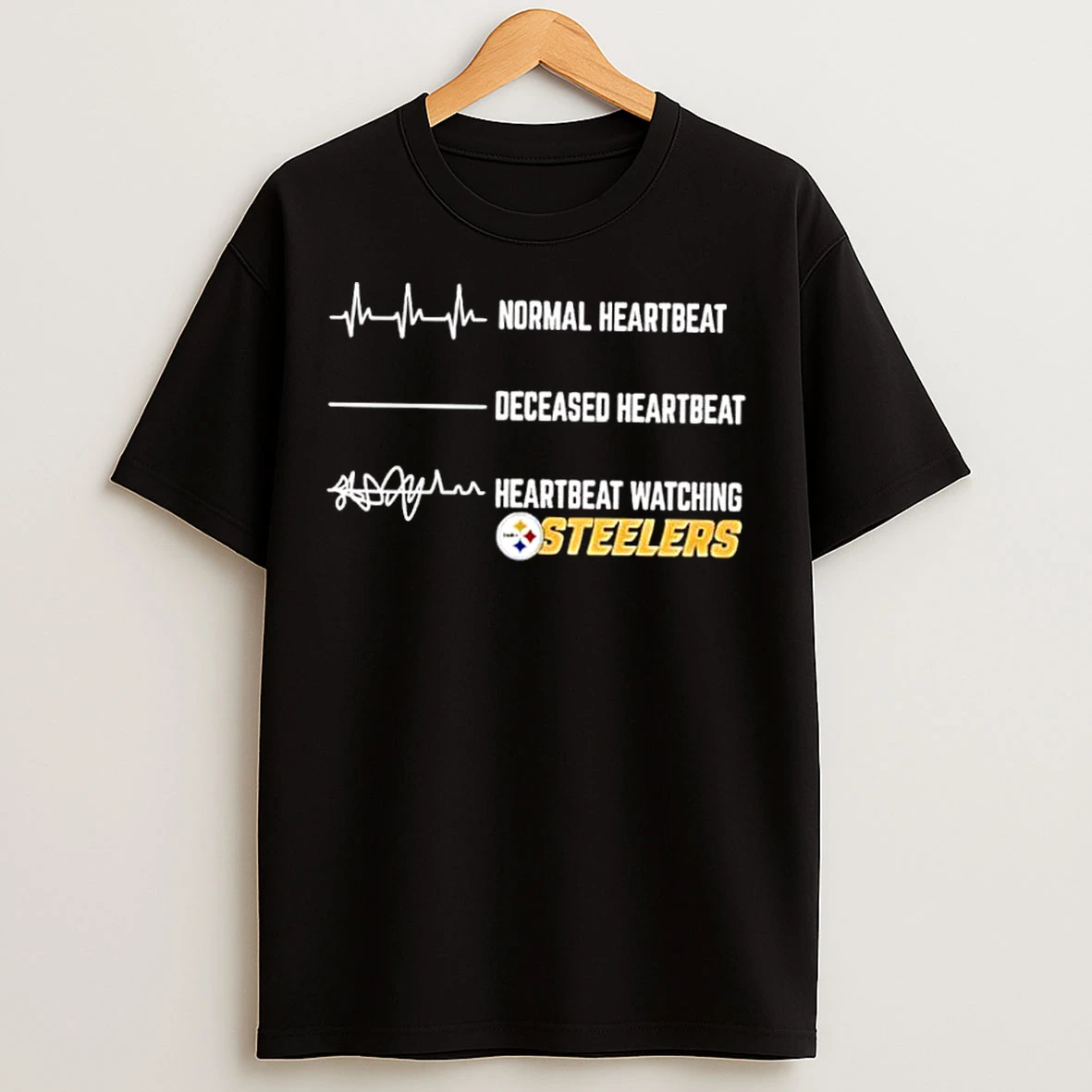 Classic Nfl Normal Heartbeat Deceased Heartbeat Heartbeat Watching Pittsburgh Steelers T Shirts