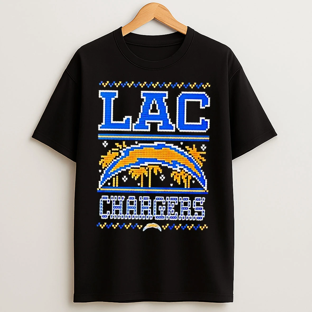 Classic Nfl Los Angeles Chargers Holiday Ugly Christmas 2025 T Shirts