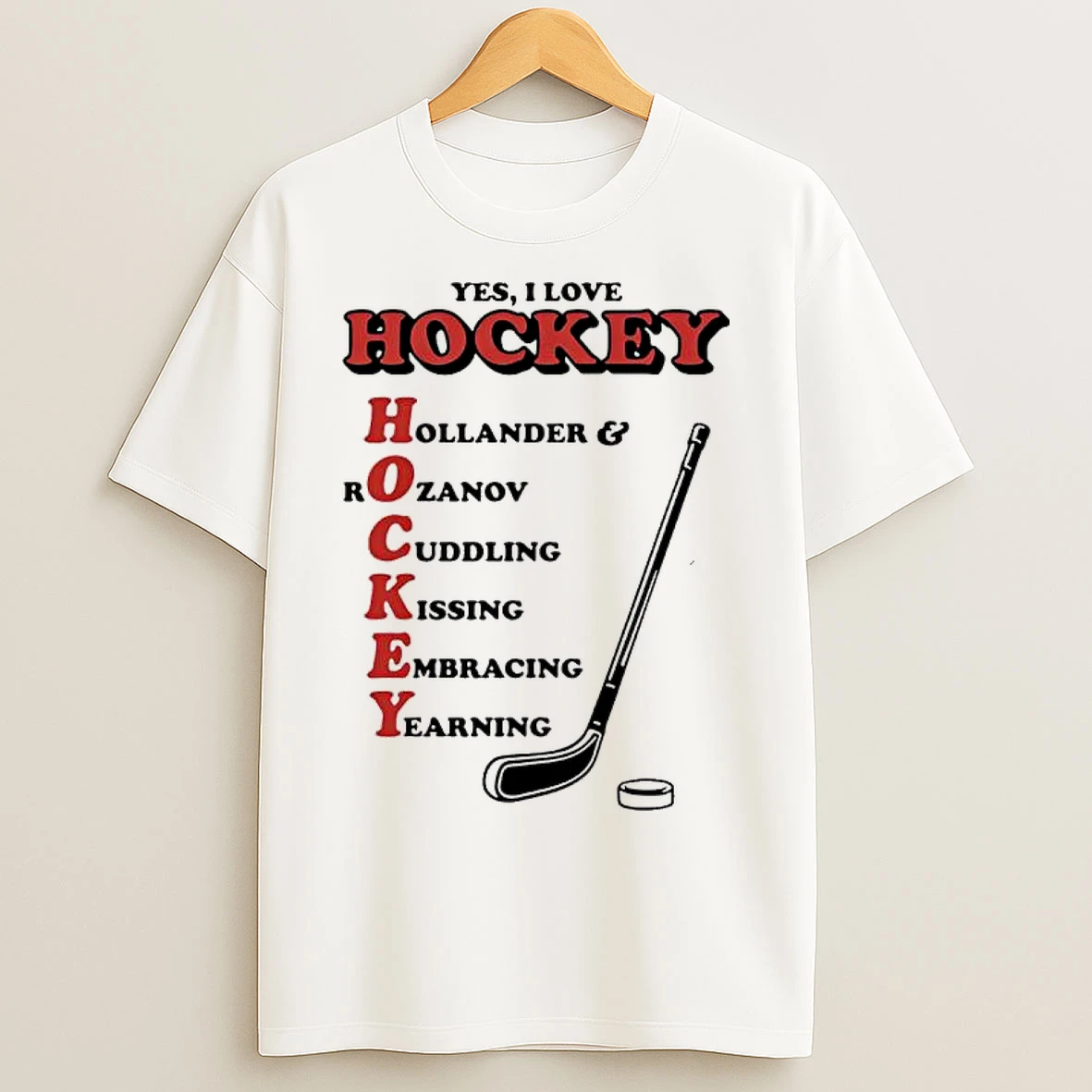 Classic Nhl Yes I Love Hockey Acronym T Shirts