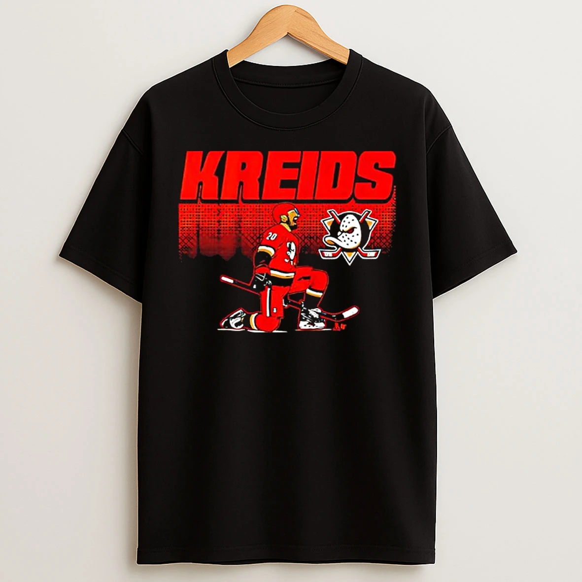 Classic Nhl Player Chris Kreider In An Anaheim Ducks Jersey T Shirts
