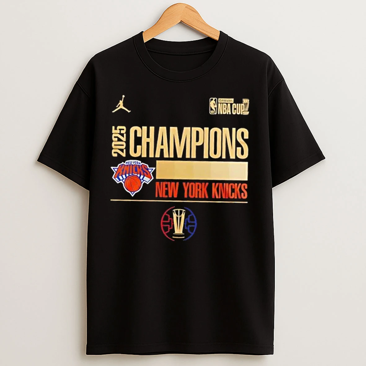 Classic Ny Knicks 2025 Nba Cup Champions Locker Room T Shirts