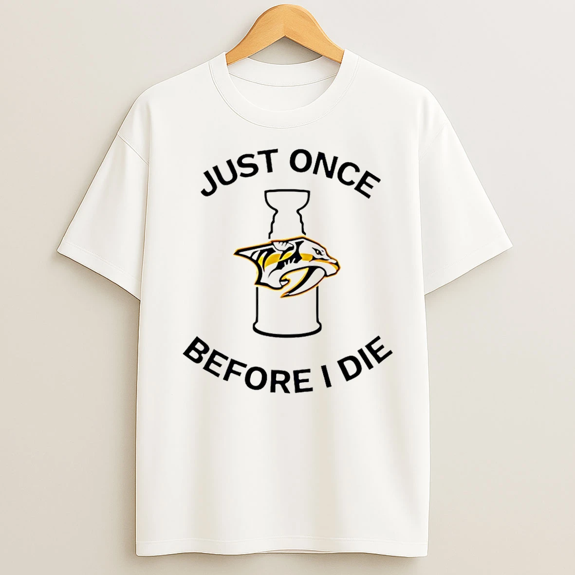 Classic Nashville Predators Just Once Before I Die Christmas T Shirts