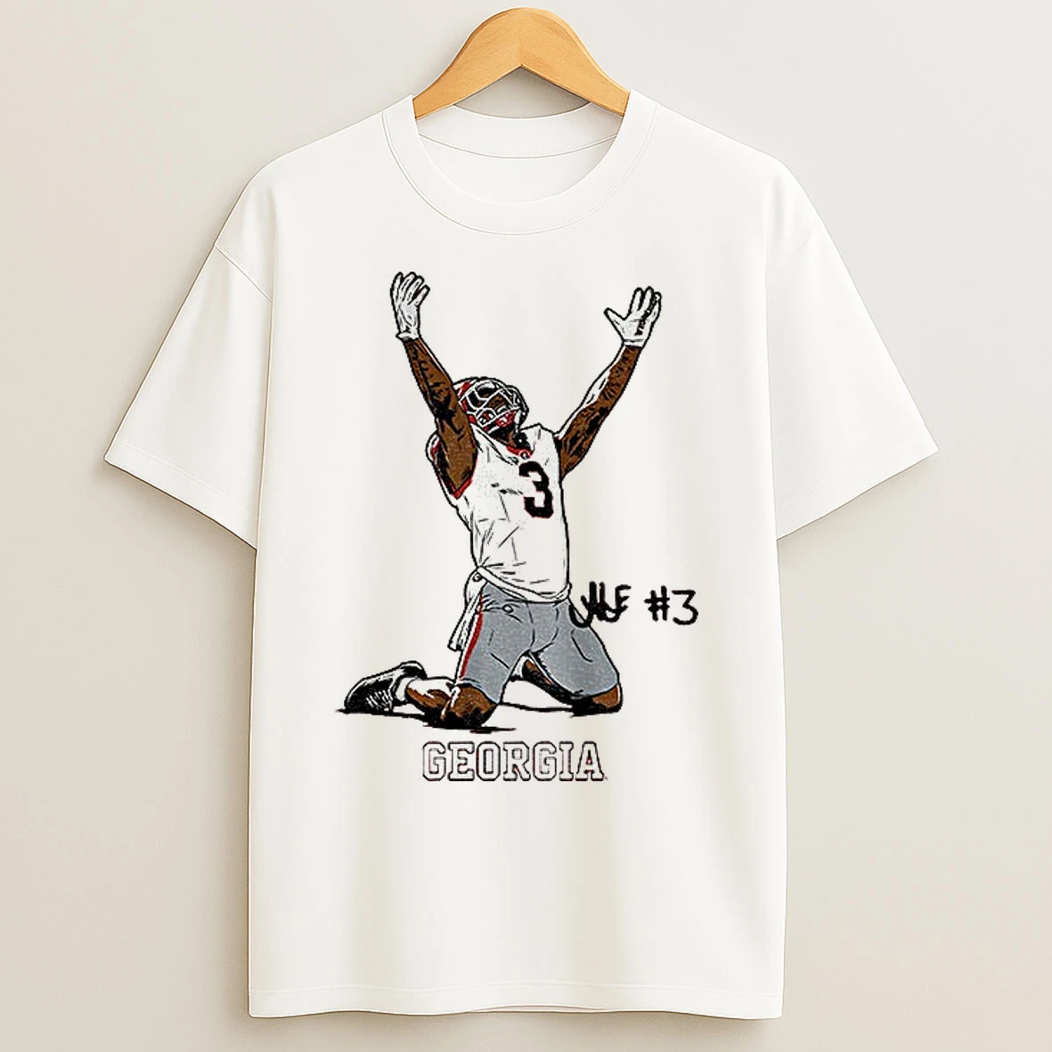 Classic Nate Frazier End Zone Celebration Georgia Bulldogs Football 2025 T Shirts