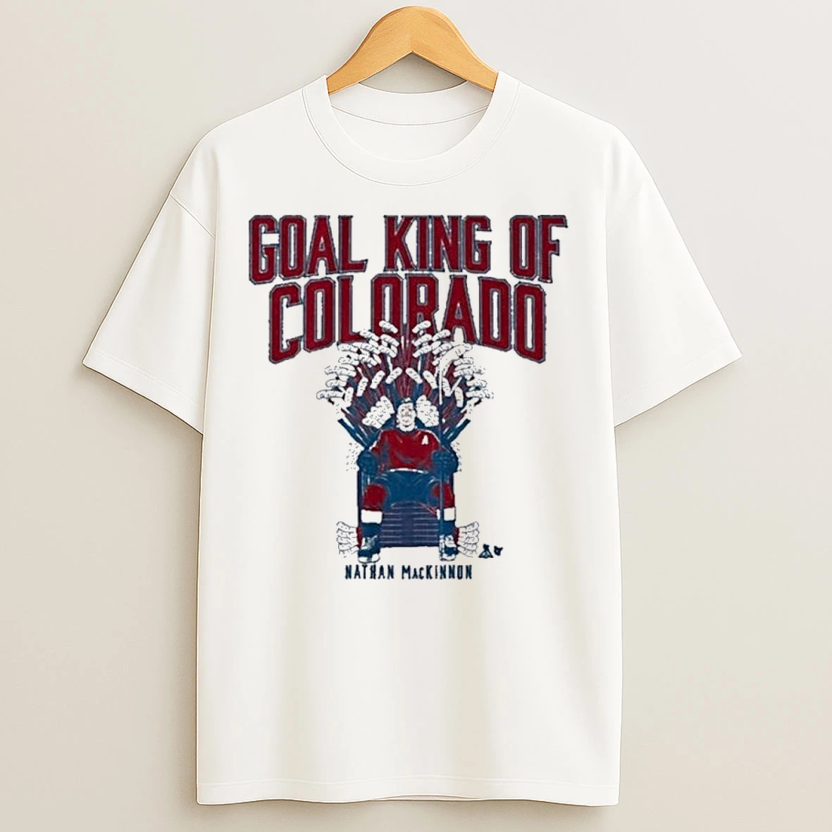 Classic Nathan Mackinnon Goal King Of Colorado Avalanche T Shirts