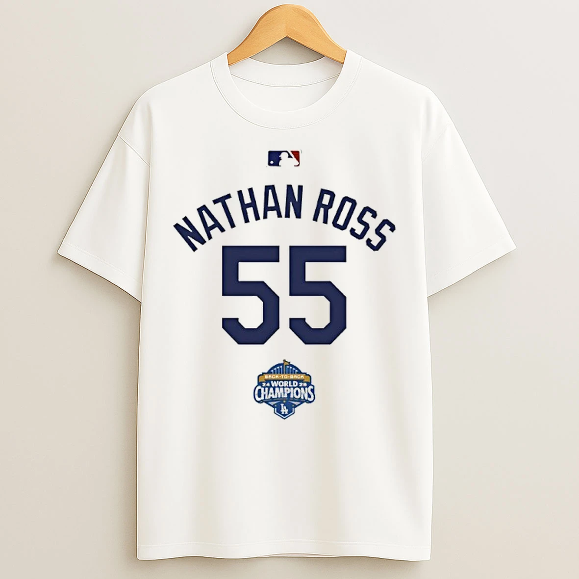 Classic Nathan Ross 55 Back To Back Champs World Champions T Shirts