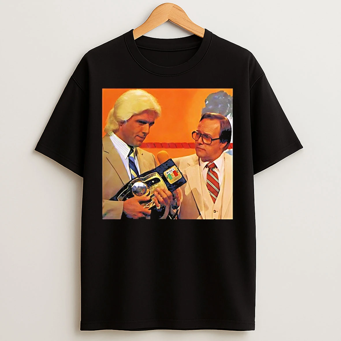 Classic Nature Boy And Gordon Solie Good Old Days Of Rasslin T Shirts