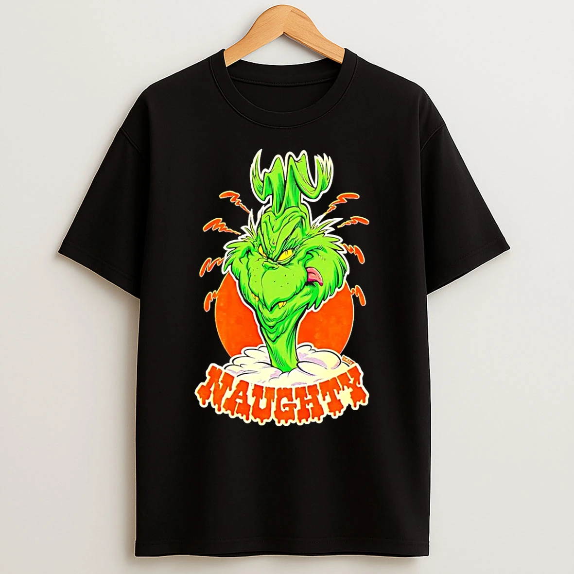 Classic Naughty Grinch Christmas 2025 T Shirts