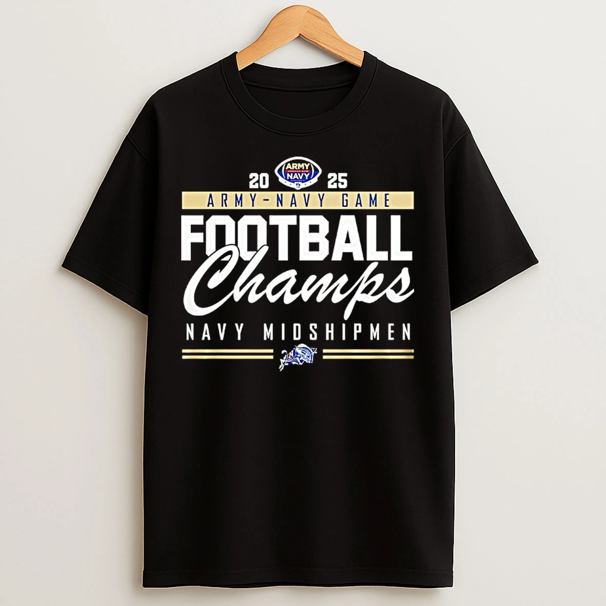 Classic Navy Midshipmen 2025 Army Navy Game Champs T Shirts