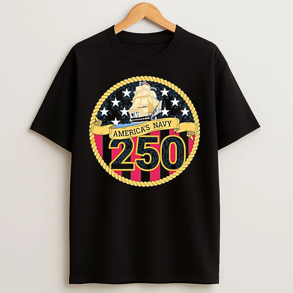 Classic Navy Midshipmen 250th Americas Navy T Shirts