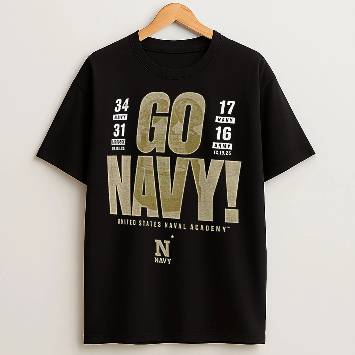 Classic Navy Midshipmen Go Navy United States Naval Academy T Shirts