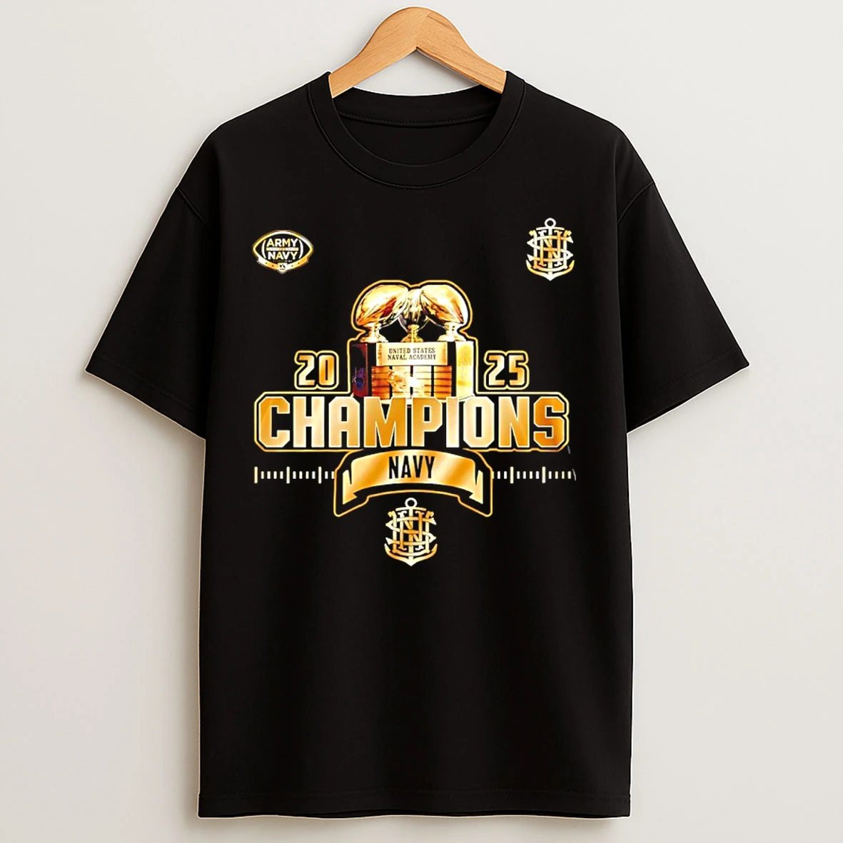 Classic Navy Midshipmen Special Cic Trophy Champions 2025 T Shirts