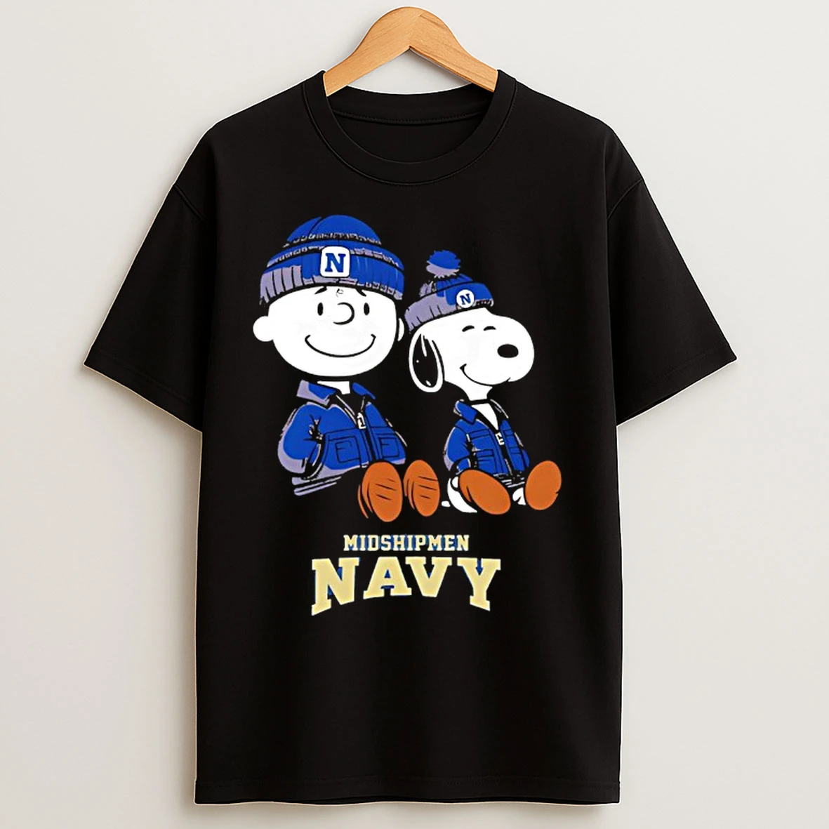 Classic Navy Midshipmen X Snoopy And Charlie Brown T Shirts