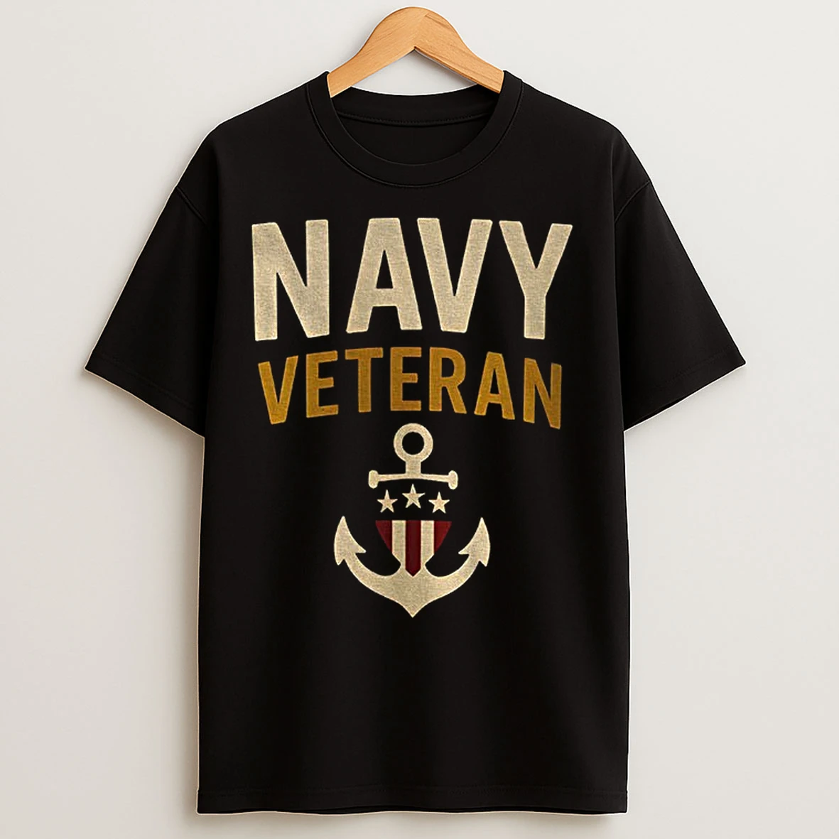 Classic Navy Veteran Patriotic Military Pullover With Anchor Us T Shirts