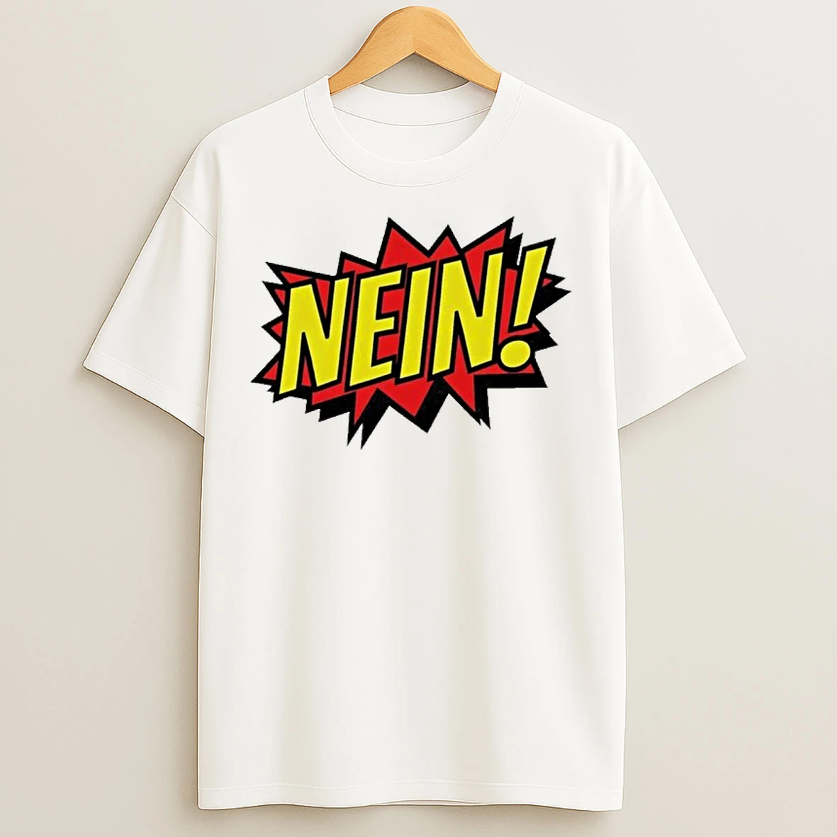 Classic Nein German Which Mean No Comic Style T Shirts
