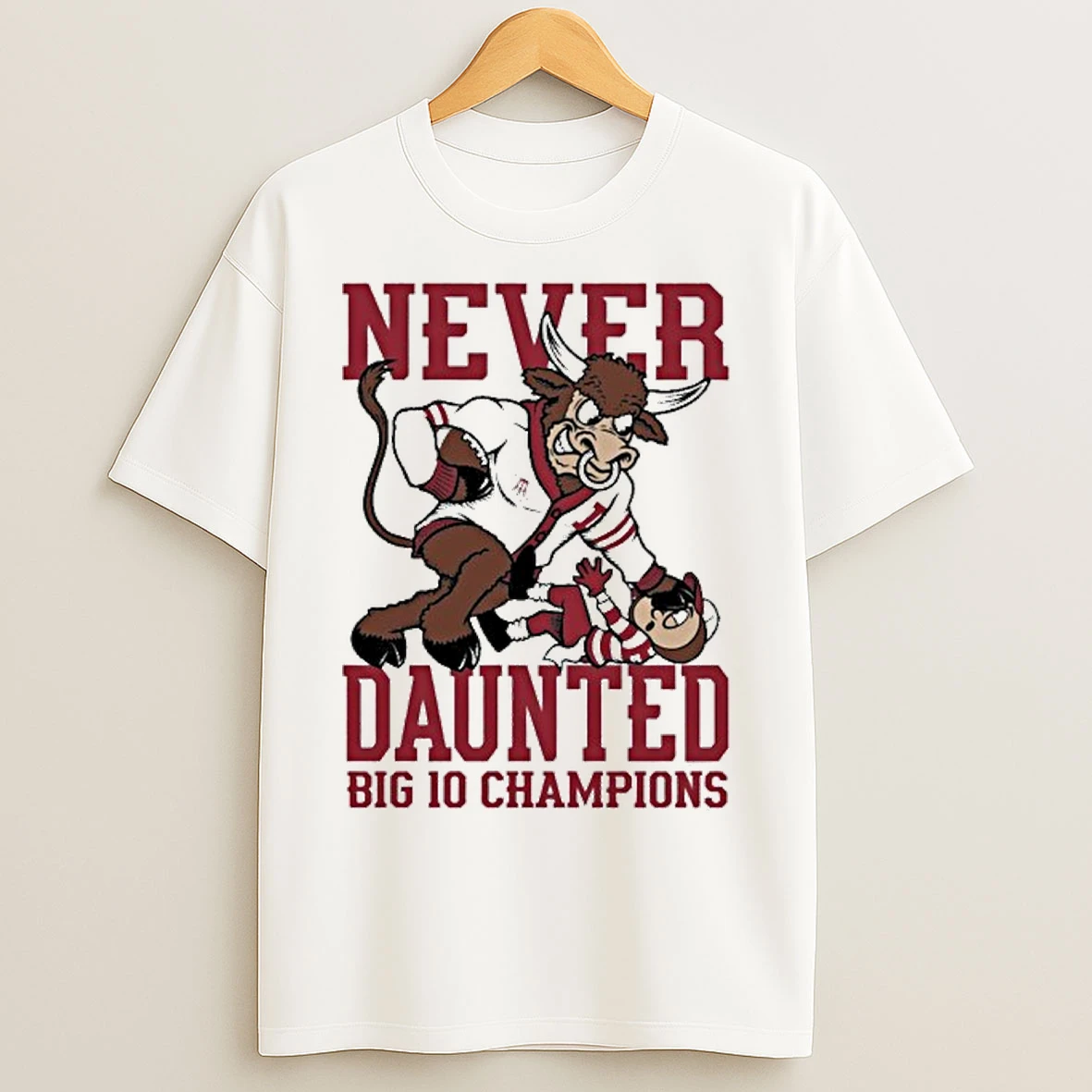Classic Never Daunted Iu Football Big 10 Champions T Shirts