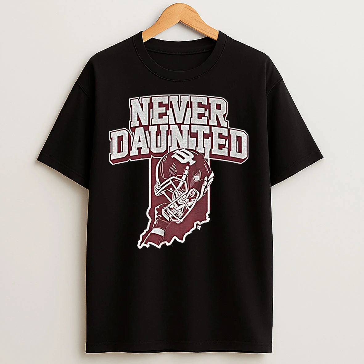 Classic Never Daunted Indiana Hoosiers Big Ten Football Champions 2025 T Shirts