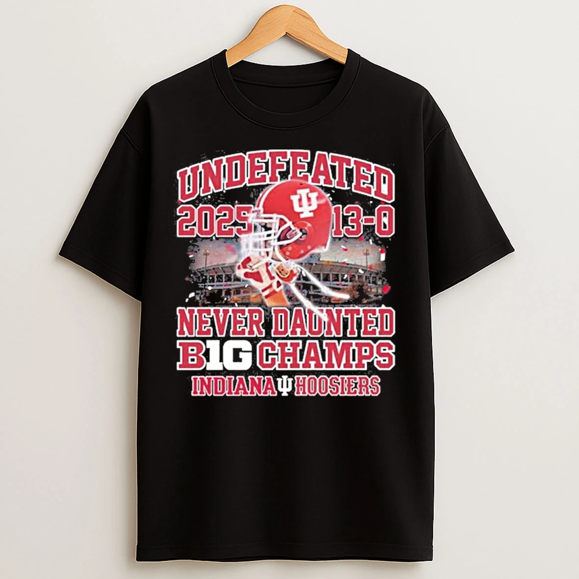Classic Never Daunted Indiana Undefeated 13 0 Big 10 Champions T Shirts