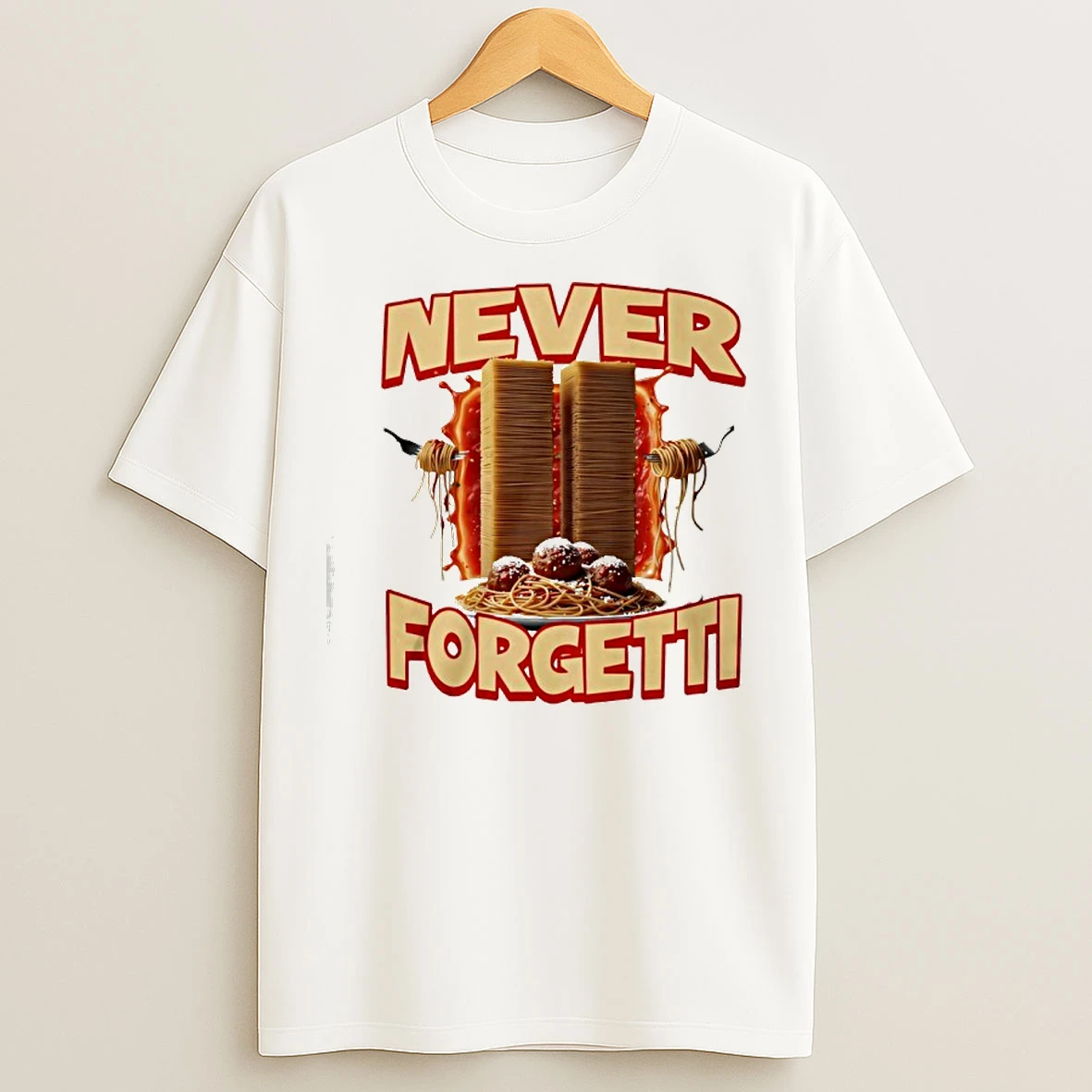 Classic Never Forgetti Spaghetti T Shirts