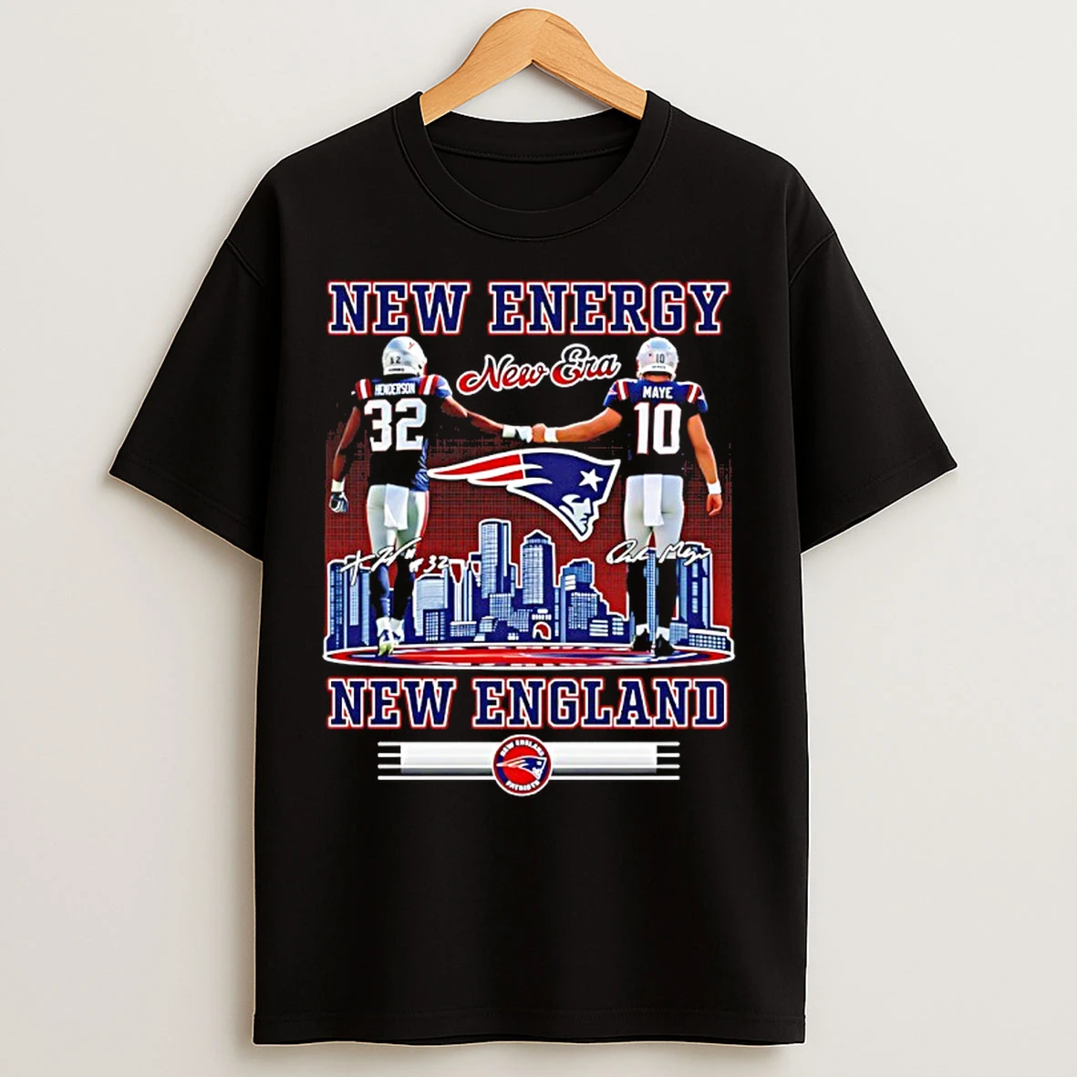 Classic New Energy New Era Brady And Maye New England Patriots Signatures T Shirts