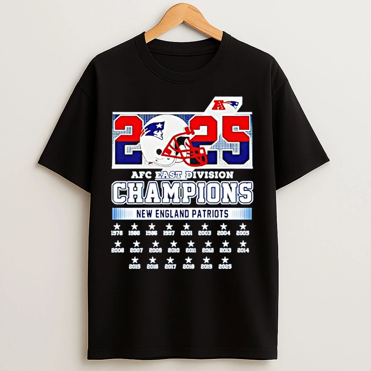 Classic New England Patriots 2025 Afc East Division Champions T Shirts