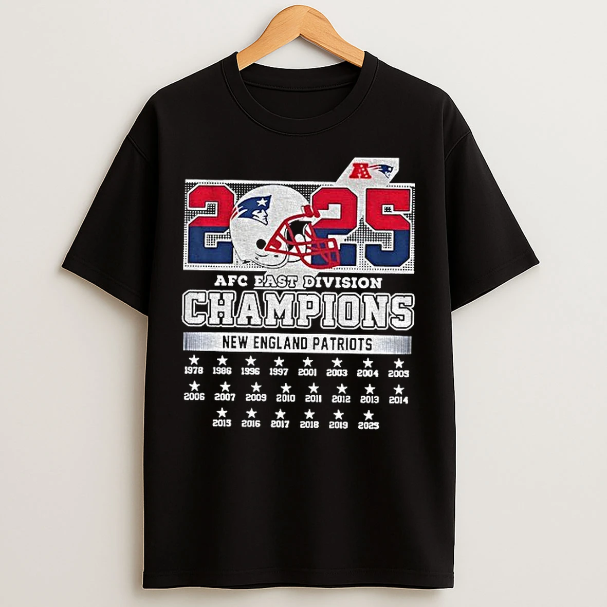 Classic New England Patriots 2025 Afc East Divison Champions T Shirts