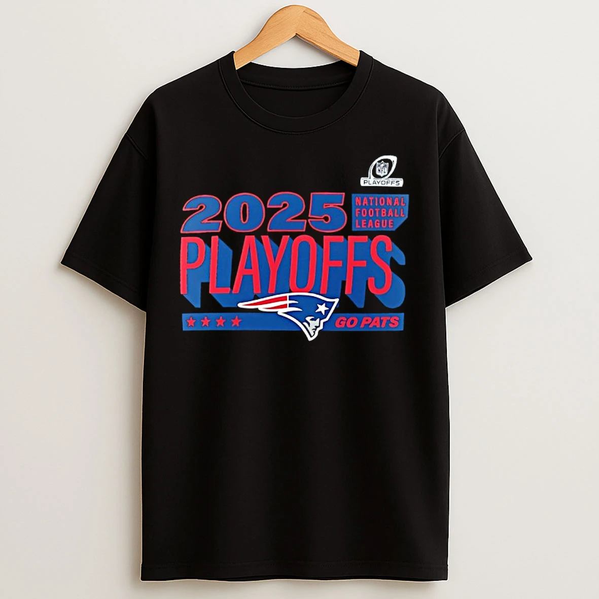 Classic New England Patriots 2025 National Football League Playoffs Go Pats T Shirts