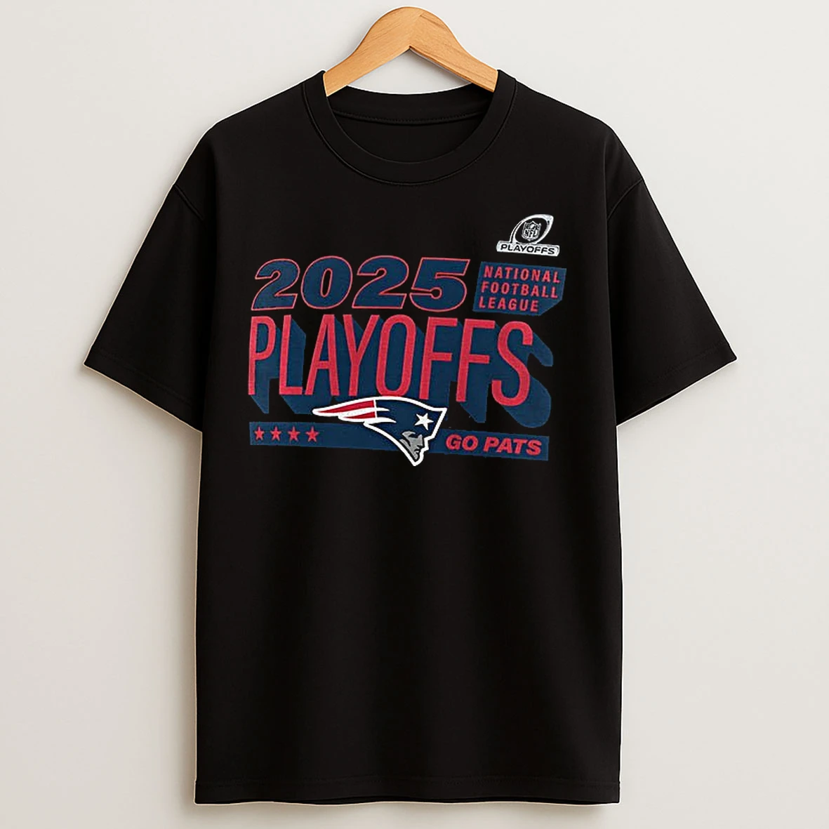 Classic New England Patriots Football 2025 Nfl Playoffs Go Pats T Shirts