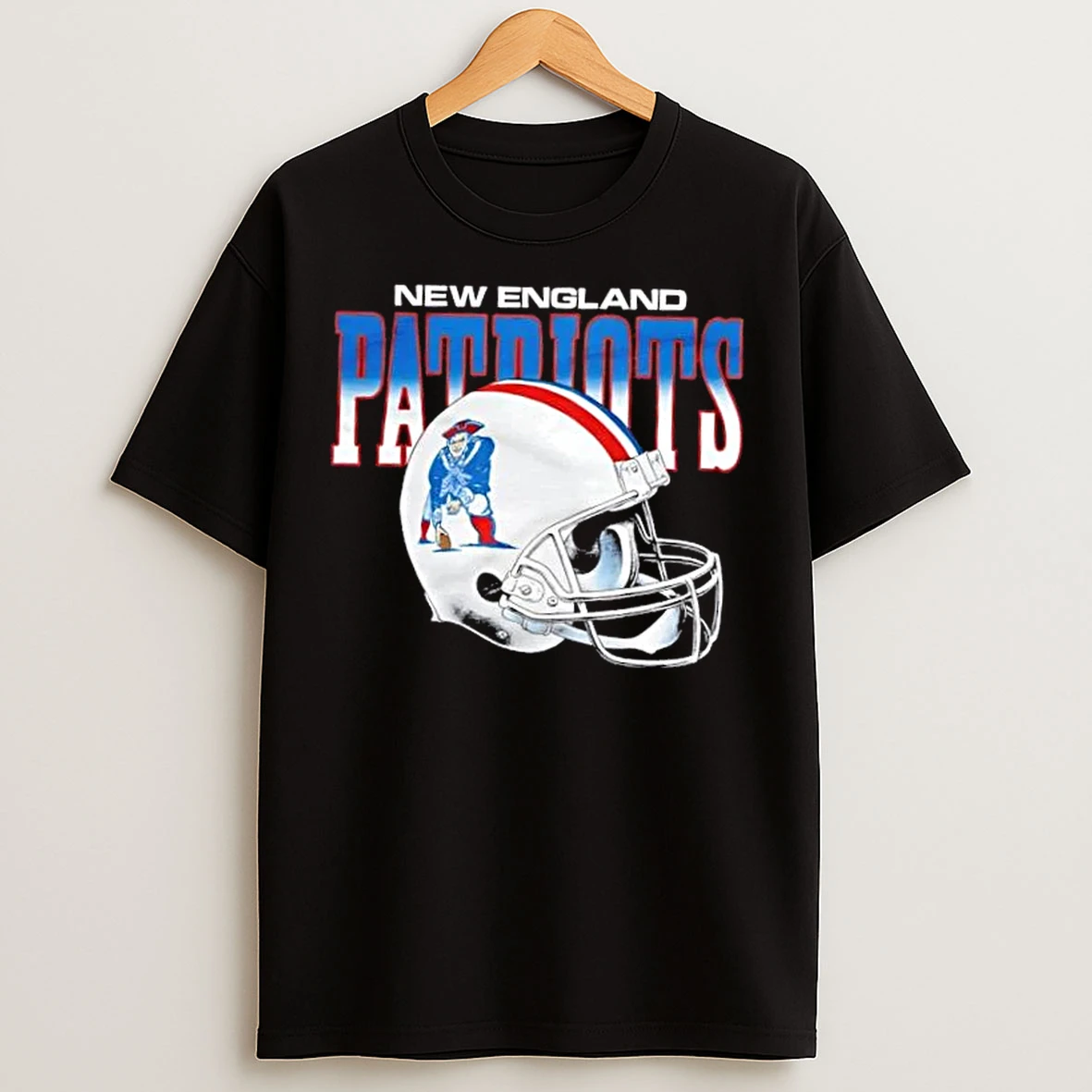 Classic New England Patriots Gradient Alt Football Helmet T Shirts