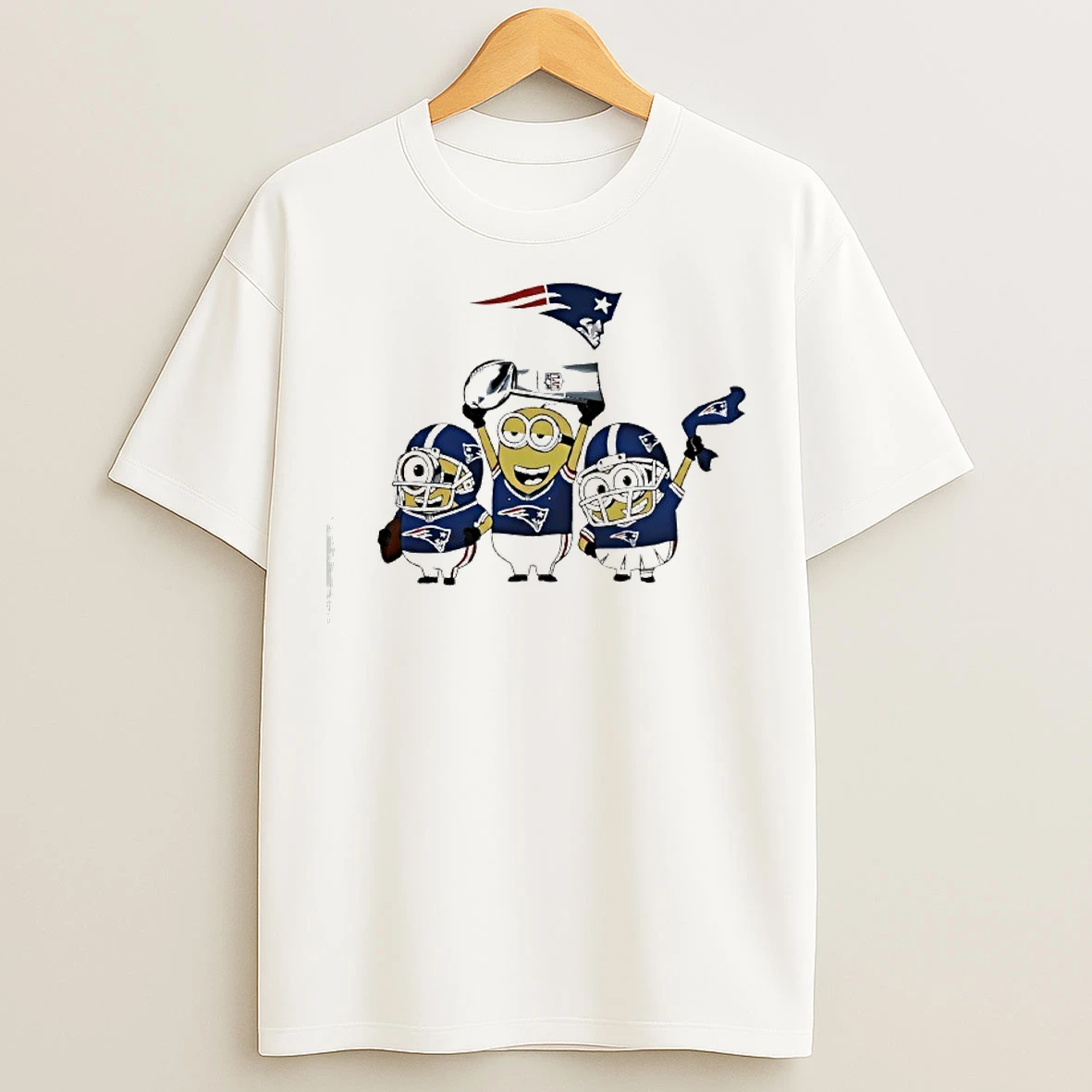 Classic New England Patriots Minions Celebrate Football T Shirts