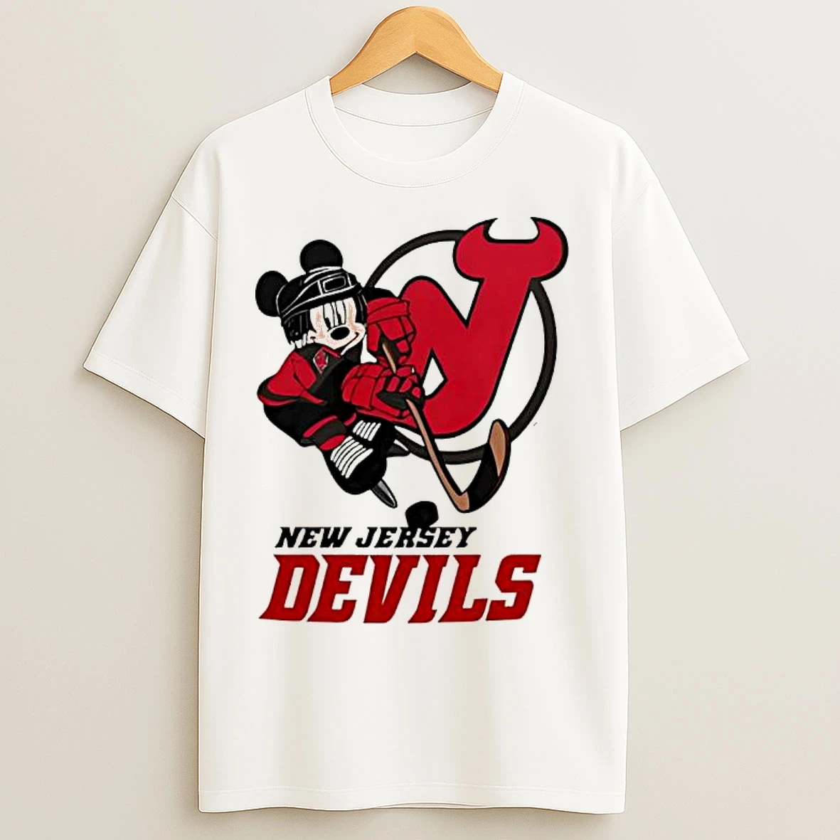 Classic New Jersey Devils Mickey Hockey 2026 T Shirts