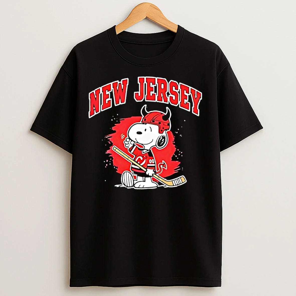 Classic New Jersey Devils Hockey Snoopy Peanuts 2026 T Shirts
