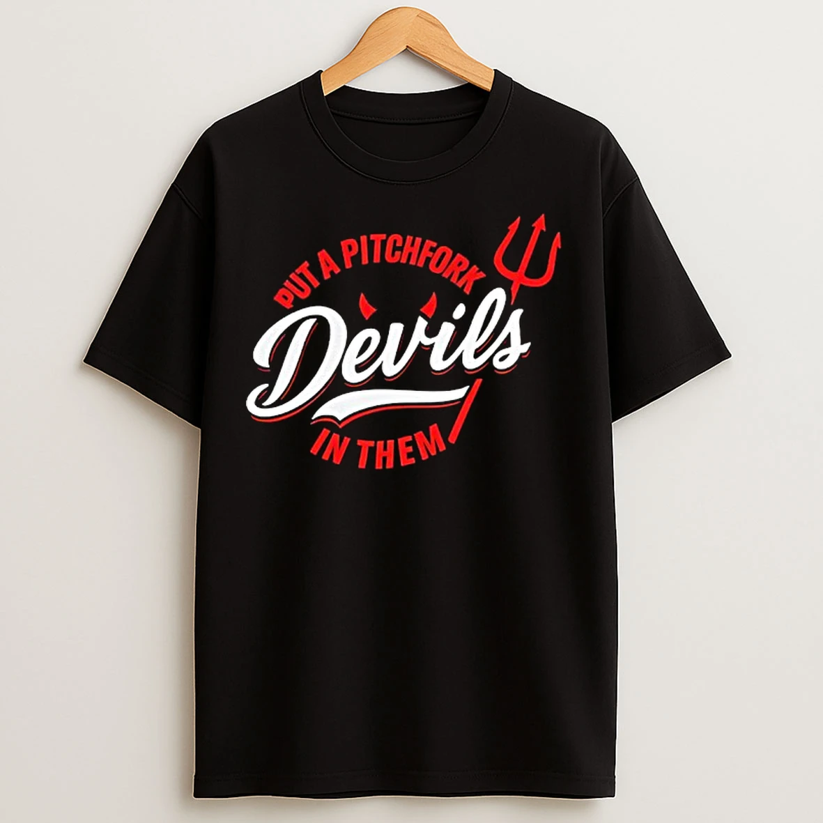 Classic New Jersey Devils Hockey Put A Pitchfork In Them T Shirts